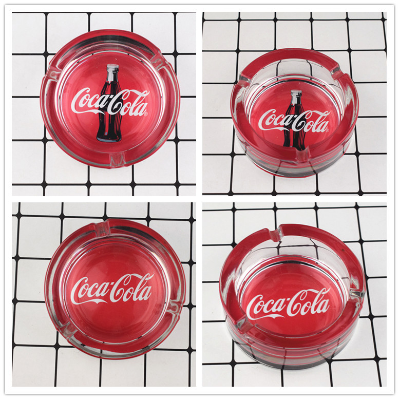 CocaCola可口可乐烟灰缸玻璃水晶创意家用时尚创意