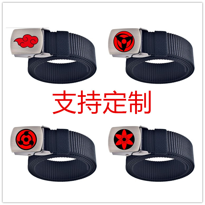 动漫户外休闲风韩版潮流帆布皮带