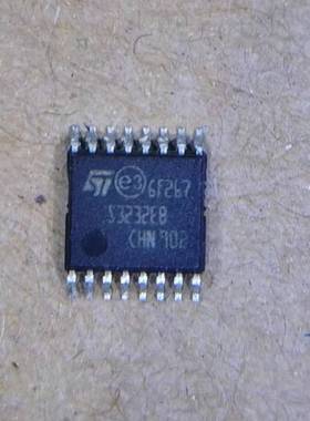 ST3232EBTR 丝印S3232EB 贴片TSSOP-16 RS232驱动器芯片原字拆机