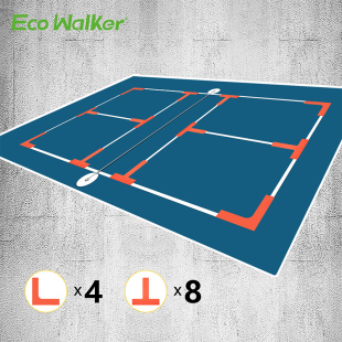 专业网球排球羽毛球场地步伐训练器障碍物目标垫标志碟TL型地标线