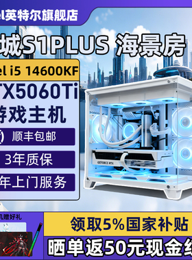 【Intel旗舰】长城白色海景房DIY主机台式组装三角洲行动游戏电脑整机245K/14600KF/14700KF/5070Ti/5060Ti