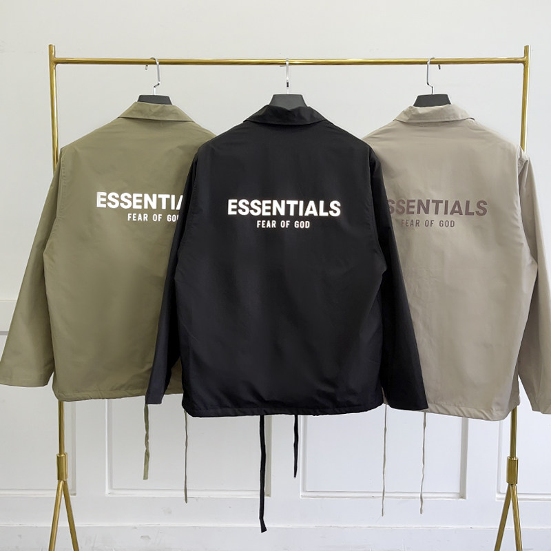 fear of god复线essentials潮牌反光字母夹克风衣fog男女情侣外套