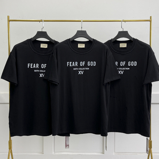 T恤男女潮 GOD 限定主线FOG反穿XV字母嘻哈短袖 第六季 现货FEAR