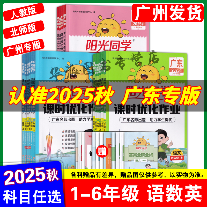 2025阳光同学课时优化作业广东版