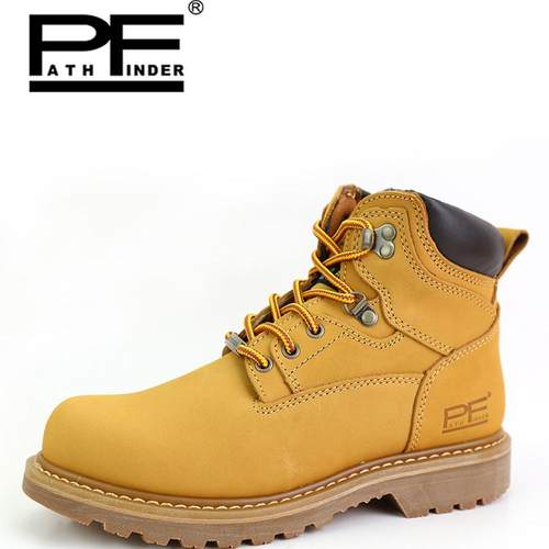 pathfinder男鞋经典潮流美式工装靴大黄靴马丁靴春秋季 7606