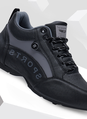 男鞋冬季加棉保暖舒适透气青春潮流舒适百搭韩版厚底高帮老爹鞋子