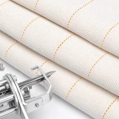 tufting gun 专用簇绒布棉涤地毯底布DIY基布黄线涤棉簇绒布现货