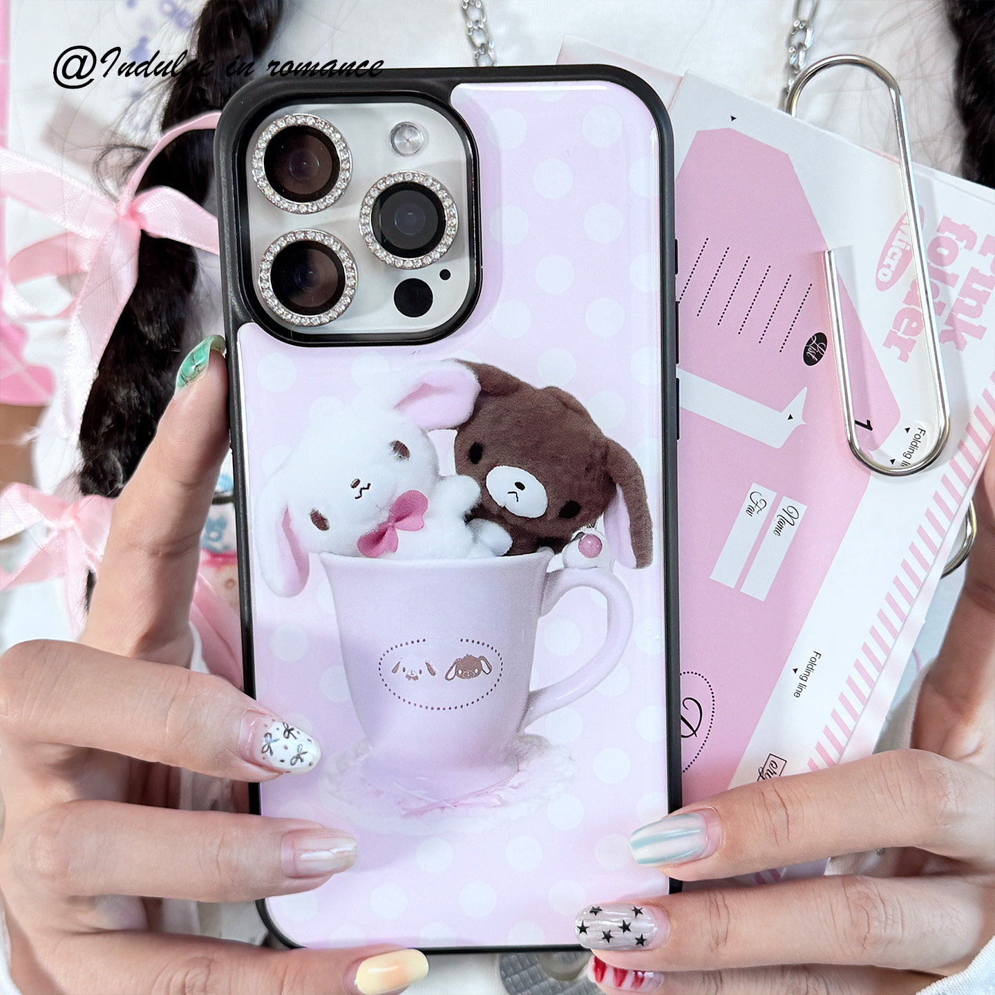 可爱波点茶杯日系软萌甜点兔少女古早ins日韩适用iphone17promax亚克力壳苹果16plus151416手机壳,3C数码配件,手机保护套/壳,淘宝优惠券,粉丝福利购,淘宝优惠卷