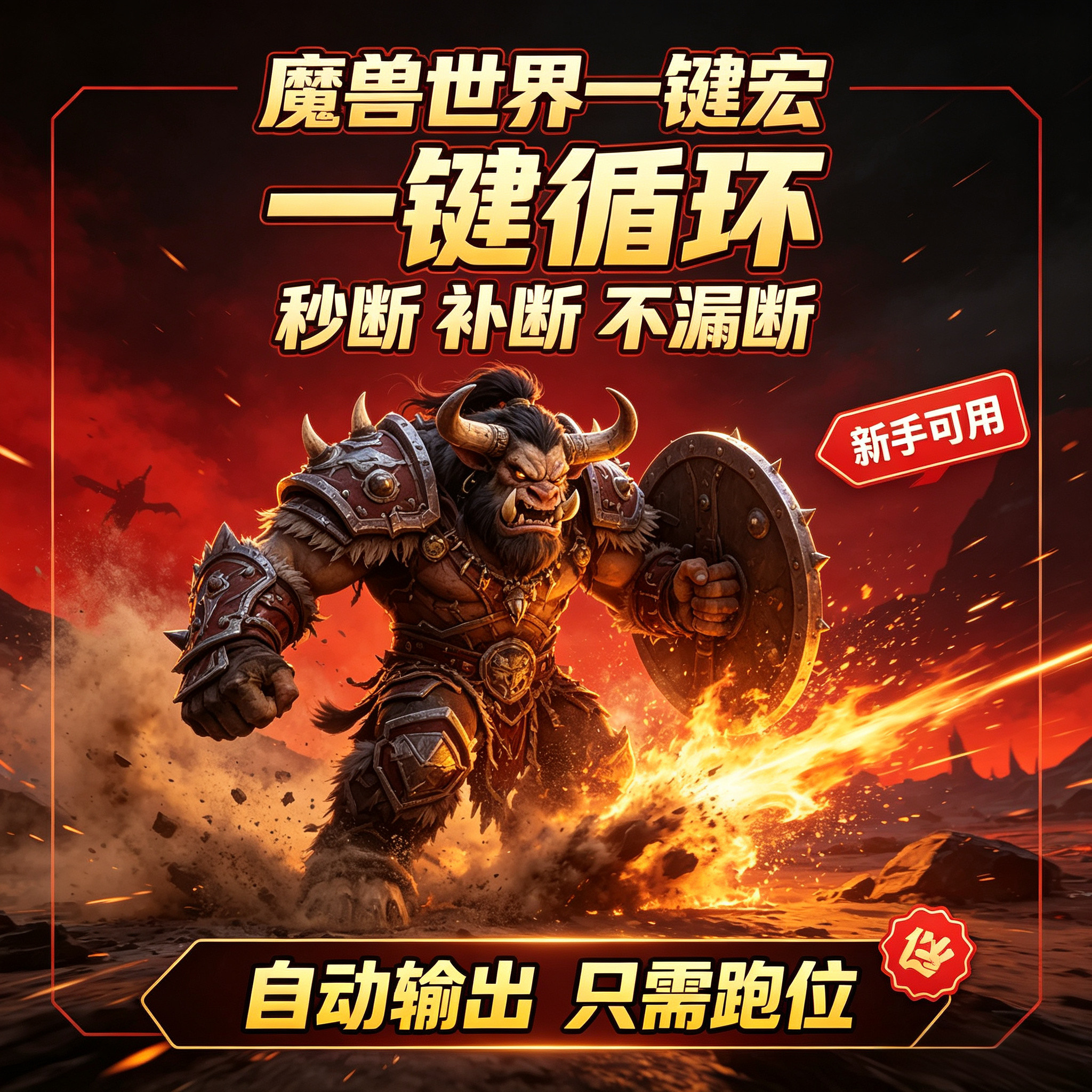 魔兽世界正式服怀旧服一键循坏输出宏DPS治疗打断熊猫人WCL99插件