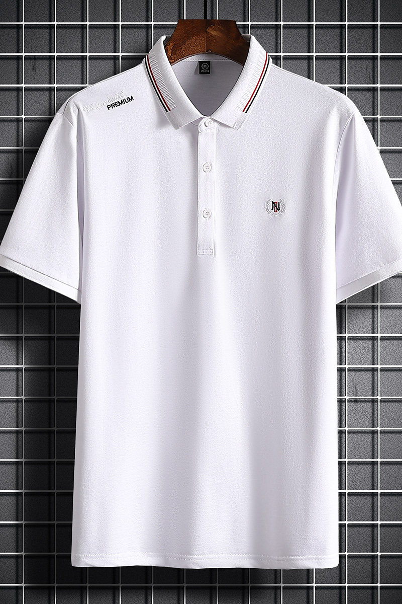 夏季主推纯短袖POLO衫男百搭潮牌绣花POLOPL20813-P35,男装Polo衫,星座217-4