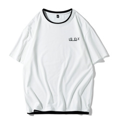 夏短袖恤男半截袖打底衫衣服情侶裝港風體桖潮牌網紅五分