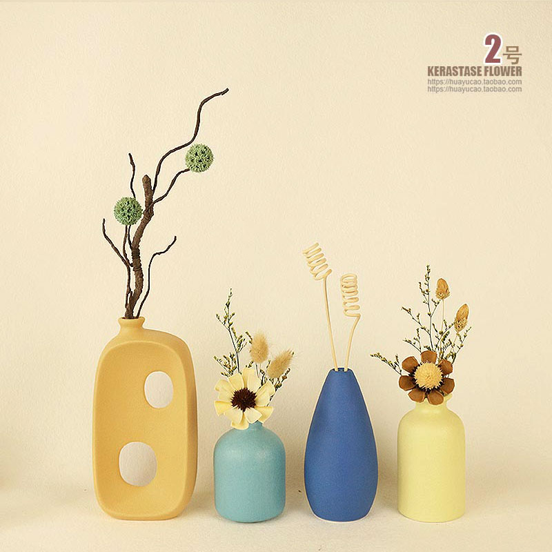 工艺品小众玄关摆件干花客厅小众