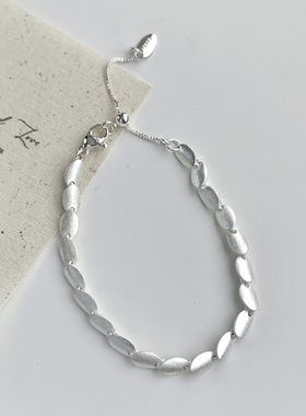 哑光豆豆鳞片手链女小众ins风