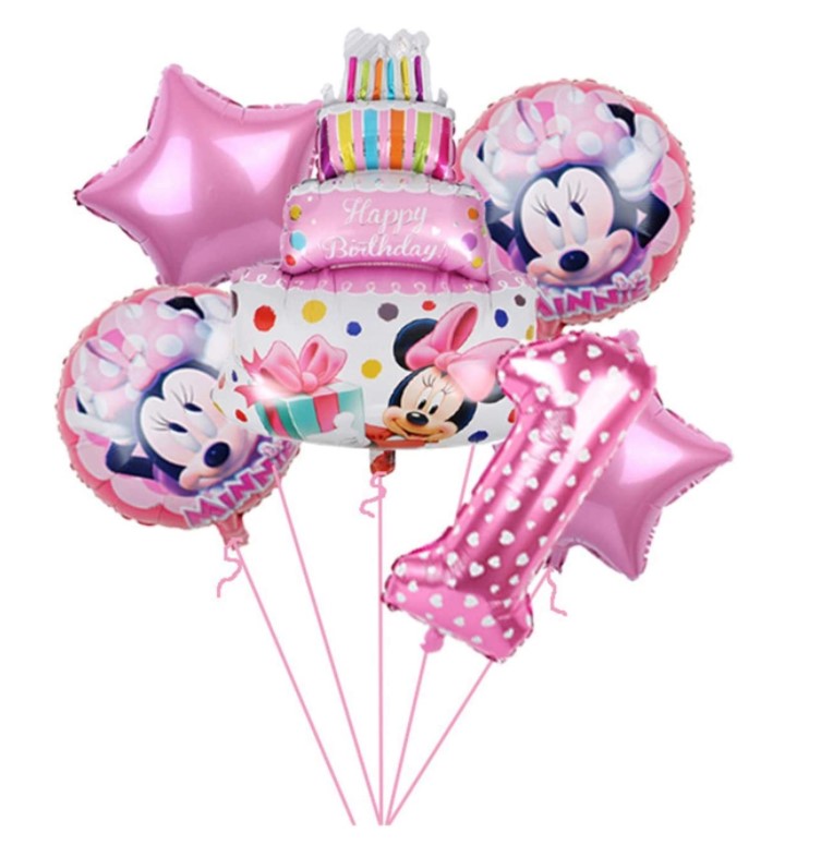 米妮主题气球铝膜飘空气球