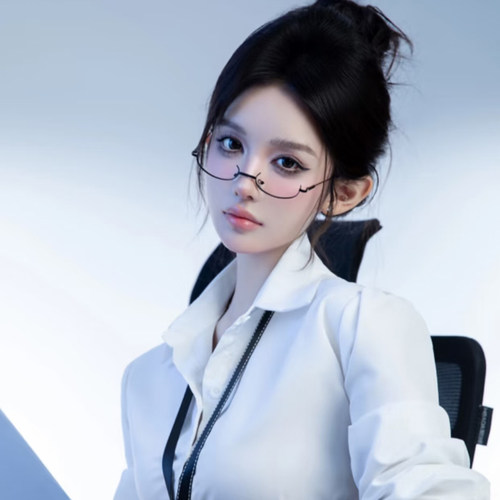 没有镜片御姐眼镜框女素颜神器