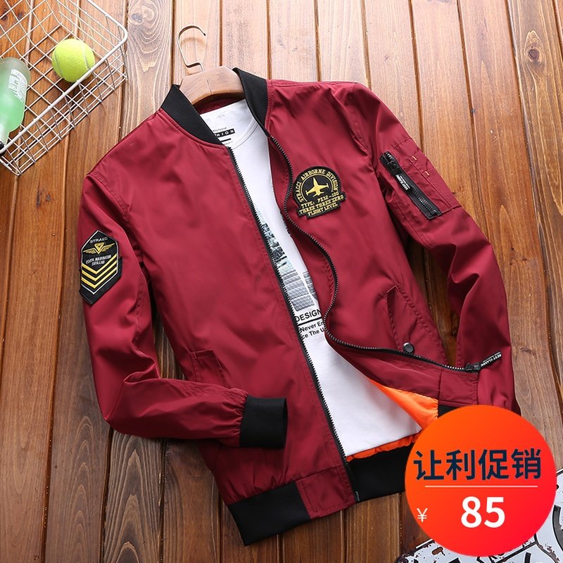 2018新款飞行夹克男士薄外套男褂子春秋潮流韩版飞行员棒球服茄克