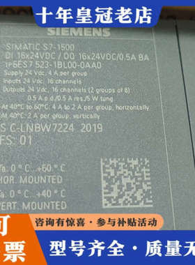 议价6ES7523-1BL00-0AA0裸机。议价