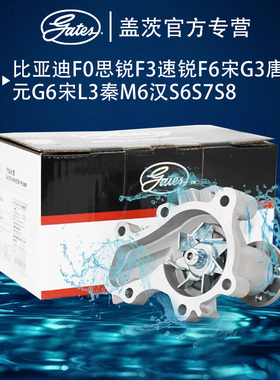 适配比亚迪F0思锐F3速锐F6宋G3唐G5元G6宋L3秦M6汉S6S7S8盖茨水泵