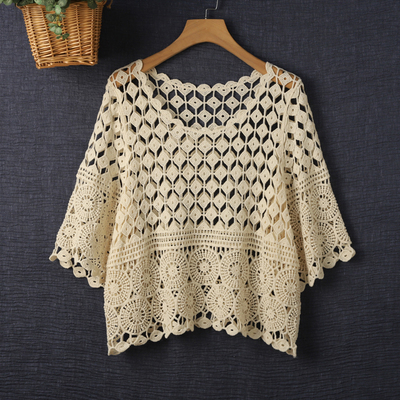 夏季半袖衫洋气上衣宽松百搭罩衫