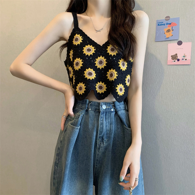 甜辣吊带背心女夏短款脐外穿上衣