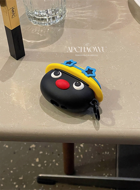 可爱星星黑色小企鹅适用华为FreeBuds5i/6i/4耳机套FreeBuds 2无线蓝牙保护套FreeCilp防摔软硅胶女款pro3