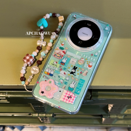 可爱卡通小众米菲兔适用华为mate80pro手机壳mate70pro双层IMDPura70pro少女心新款60pro＋女
