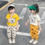 Quần áo trẻ em cho bé gái mùa hè 2019 Bộ quần áo bé gái 3-5 tuổi Phiên bản Hàn Quốc cho bé quần áo mùa hè tay áo ngắn hai mảnh 4 - Phù hợp với trẻ em đồ bơi trẻ em quần rời