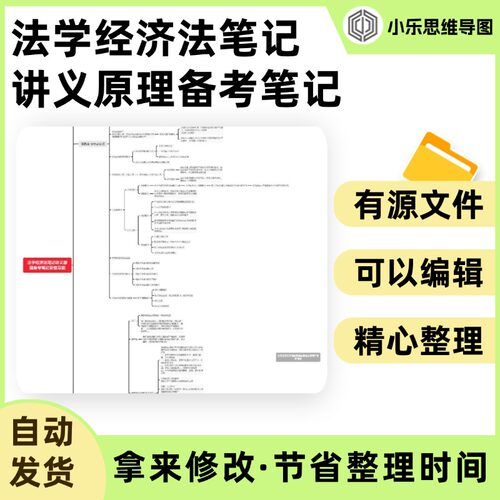 法学经济法笔记讲义原理备考笔记思维导图Xmind笔记