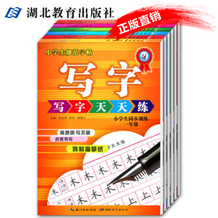 小学生规范字帖写字天天练铅笔钢笔楷书硬笔临摹字帖全6册 小学一年级二三四五六年级儿童课外同步训练字帖 名家书写 教育出版社