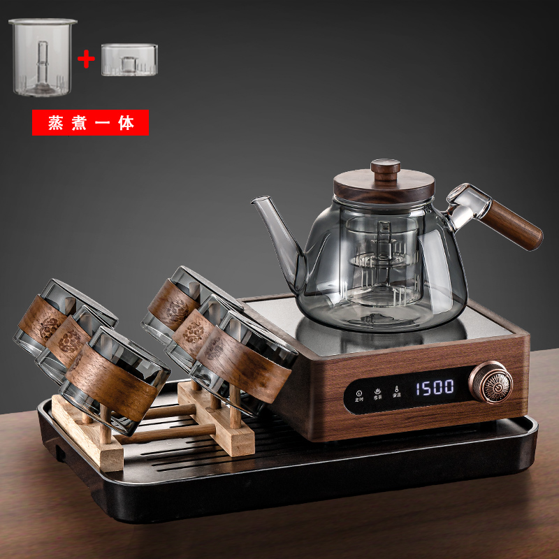 新款胡桃木电陶炉煮茶器煮茶炉