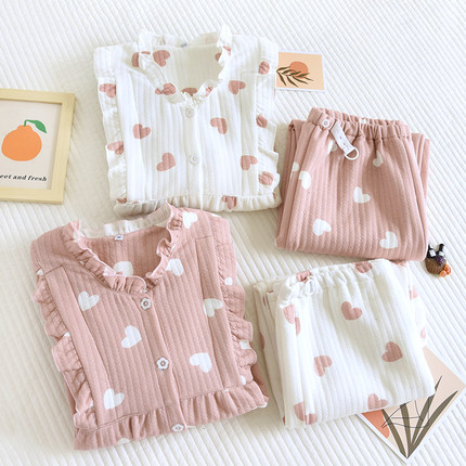 孕妇装秋冬款睡衣纯棉10月份夹棉月子服产后空气层哺乳大码家居服