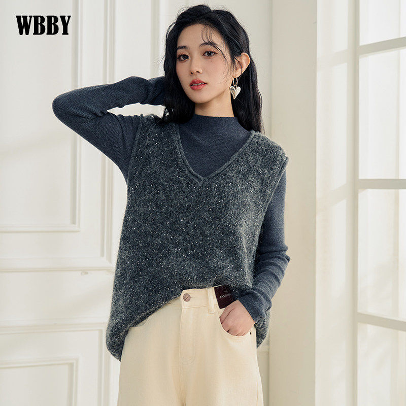 羊毛马甲背心女款2026新款今年流行爆款春秋冬季外穿叠穿时髦洋气,女装/女士精品,毛衣,淘宝优惠券,粉丝福利购,淘宝优惠卷