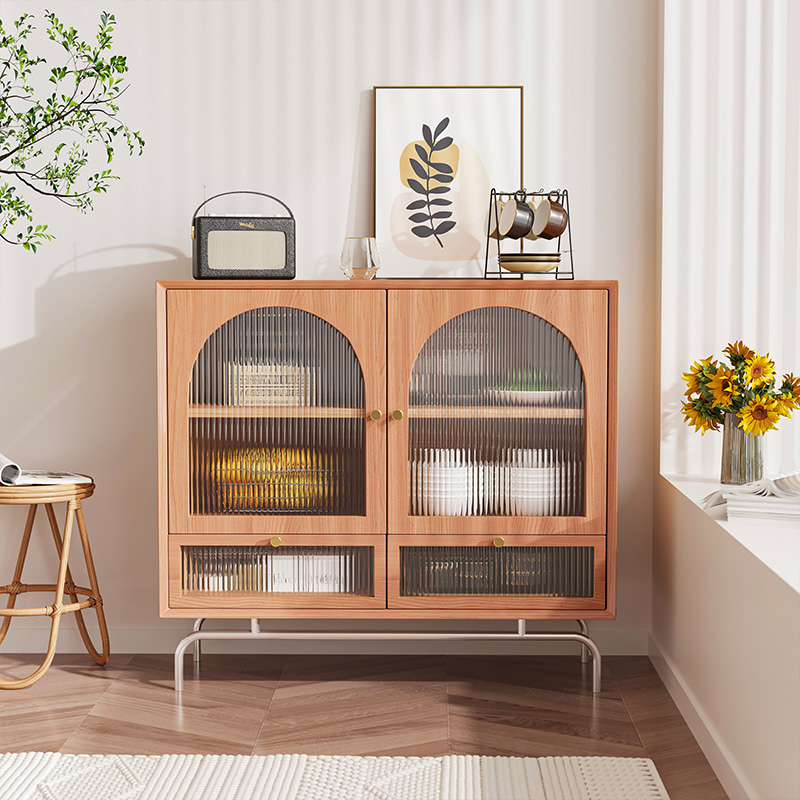 北欧实木餐边柜简约现代客厅玄关