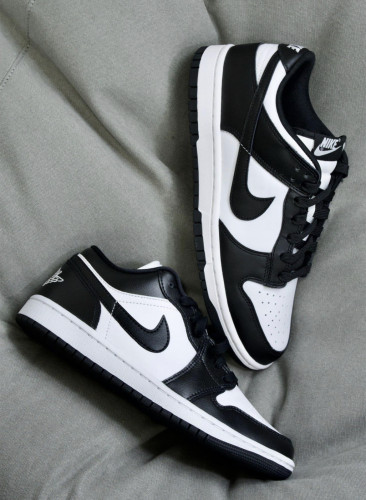 Nike Dunk Low黑白母熊猫GS防滑减震耐磨轻便低帮板鞋 CW1590-100