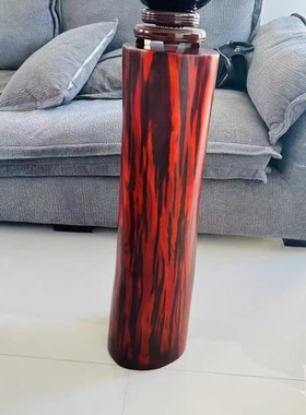 小叶紫檀横财风水柱摆件