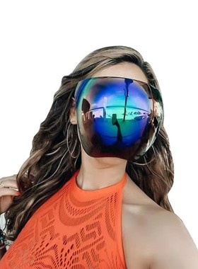 太阳镜遮面彩色飞溅防护骑行