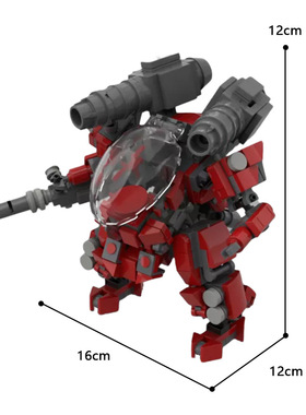 MOC-31979阿二法小队AF-02战争机器积木模型可载人玩具