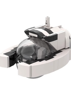 MOC积木77519 创意深海迷航海蛾号 diy拼插模型迷你摆件