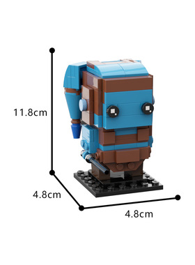 MOC-64531艾拉 · 塞库拉方头仔积木摆件 小颗粒儿童益智拼装积木