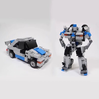 MOC积木 144535变形机甲幻影外骨骼speed 可变形益智