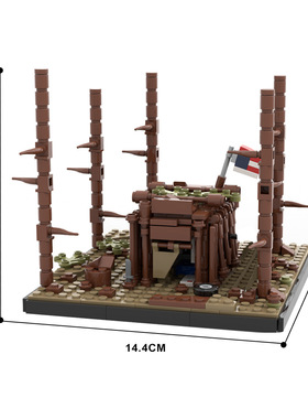 怪奇物语Castle Byers积木玩具MOC-89218影视周边小颗粒积木拼装