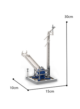 MOC-89466太空系列猎鹰一号火箭积木模型DIY小颗粒拼搭积木玩具