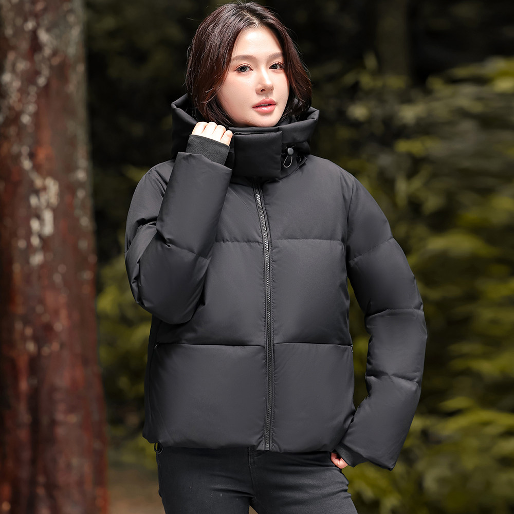 新款情侣装加厚短款羽绒服