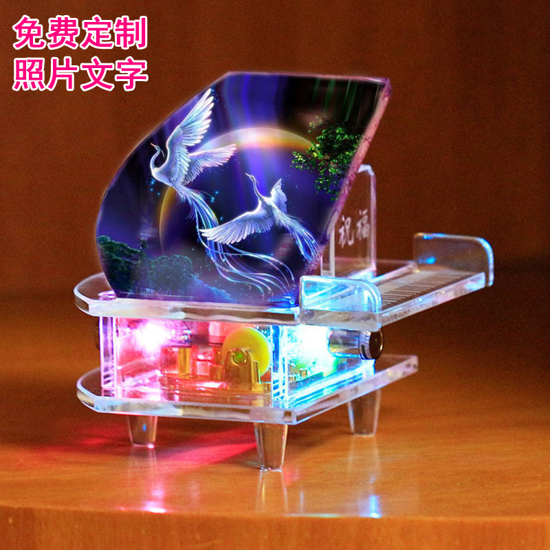 Zodiac crystal Piano Music box The music box decorate Decoration Christmas gift girl student birthday Girlin the Home accessories , Decorative items , Music Box  category - from Buy2taobao.com to provide professional Taobao agent buy service