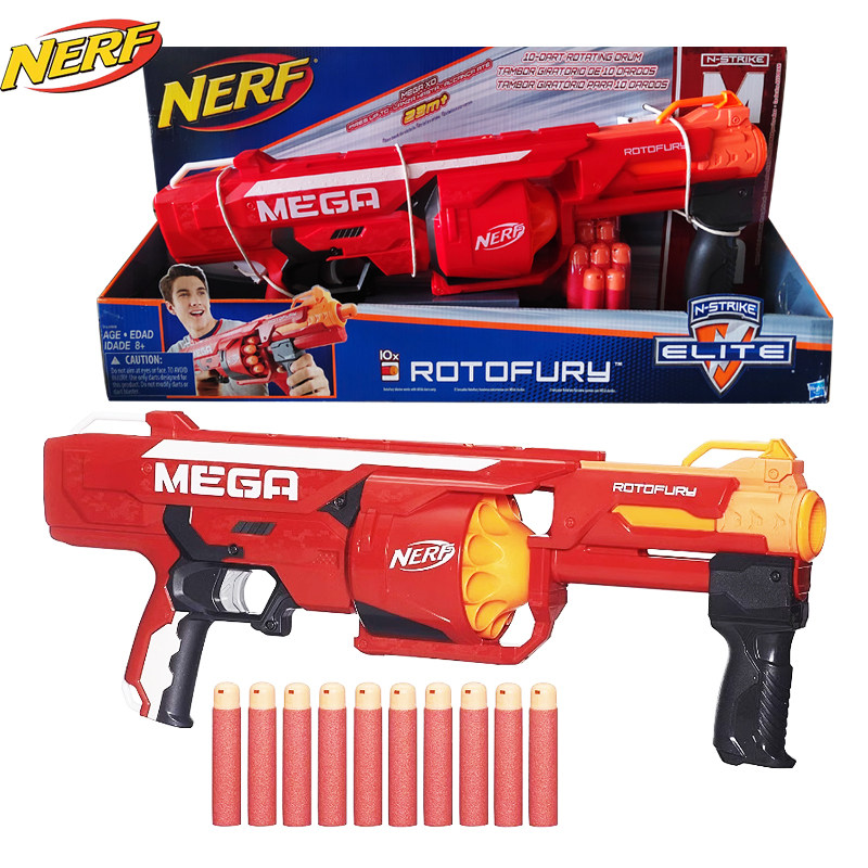 孩之宝nerf热火软弹枪 mega 超级战士发射器b1269男孩玩具礼物