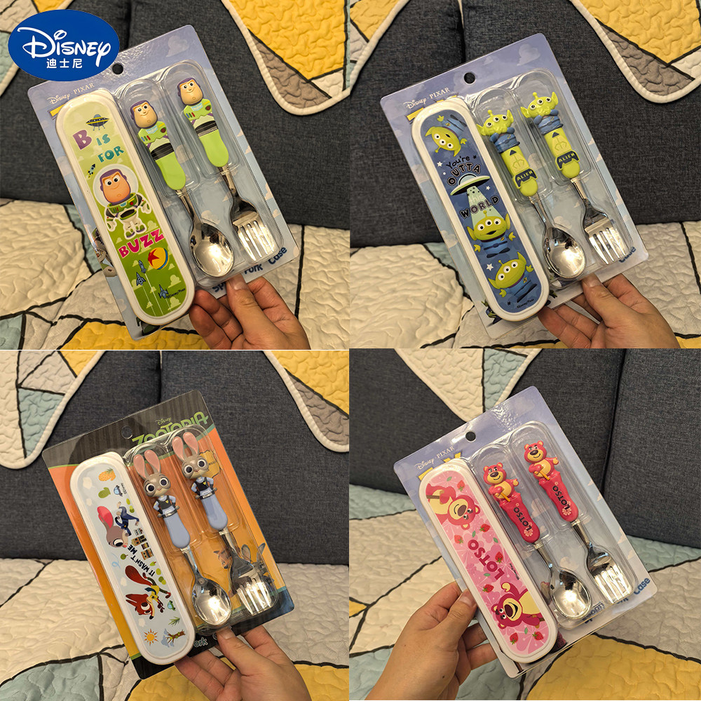 迪士尼儿童叉勺套装巴斯光年尼克朱迪叉子勺子奥体式不锈钢餐具,婴童用品,儿童餐具,淘宝优惠券,粉丝福利购,淘宝优惠卷