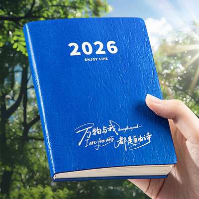 2026年日程本计划表随身便携口袋日历记事本效率手册工作考研学习周计划365天每日一页打卡小笔记本本子定制