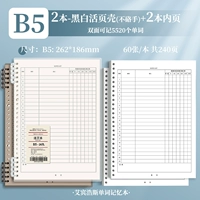 B5 • Черно -белый • оболочка+2 ядра Bente ☞ 120