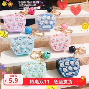 可爱打地鼠70关迷你掌上地鼠敲打游戏机俄罗斯益智不伤眼通关玩具