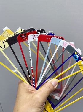 适用于苹果8plus卡通图案皮卡丘6s浮雕钢化玻璃iphone7plus手机贴膜se2软边维尼小熊彩膜7/8潮牌芝麻街6p前膜